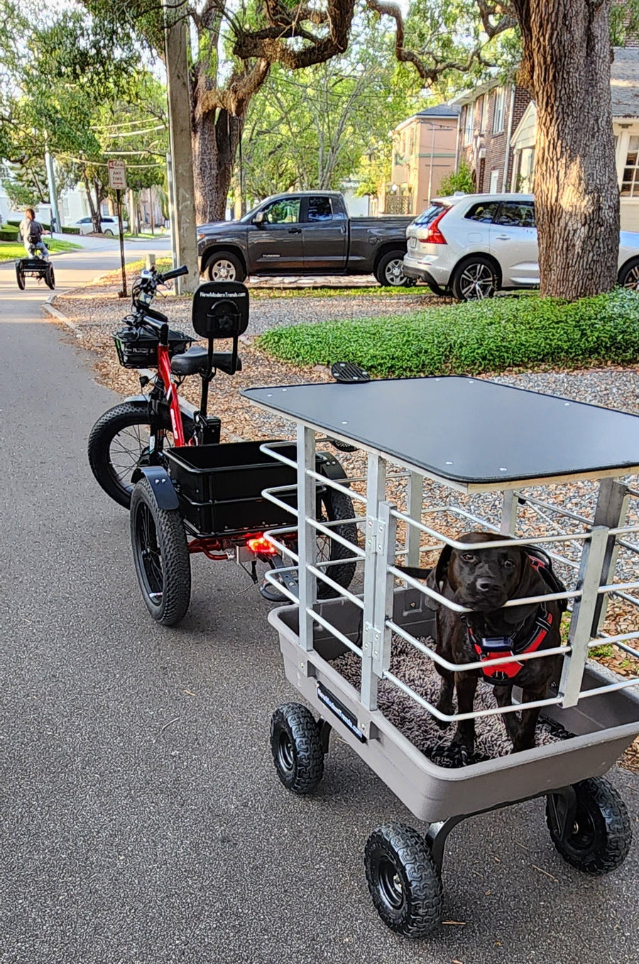 NewModernTrends E-Trikes Emojo Caddy PRO "Free Trailer Hitch that mounts to the Caddy with purchase"