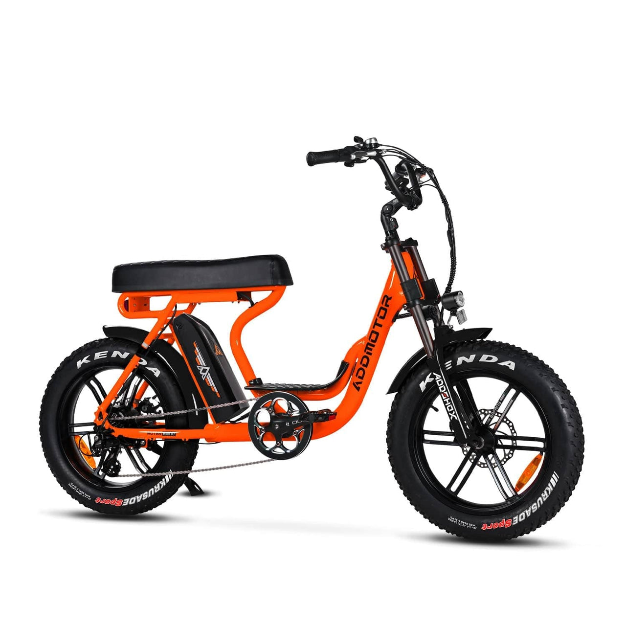 New Modern Trends E-Bikes Orange M-66 R7 Moped Electric Bike