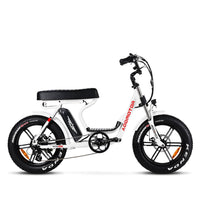 Thumbnail for New Modern Trends E-Bikes Pearl White M-66 R7 Moped Electric Bike