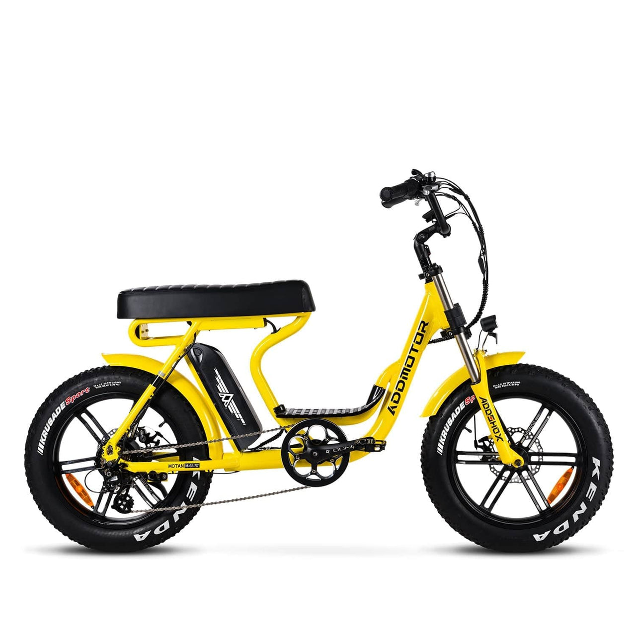 New Modern Trends E-Bikes Yellow M-66 R7 Moped Electric Bike