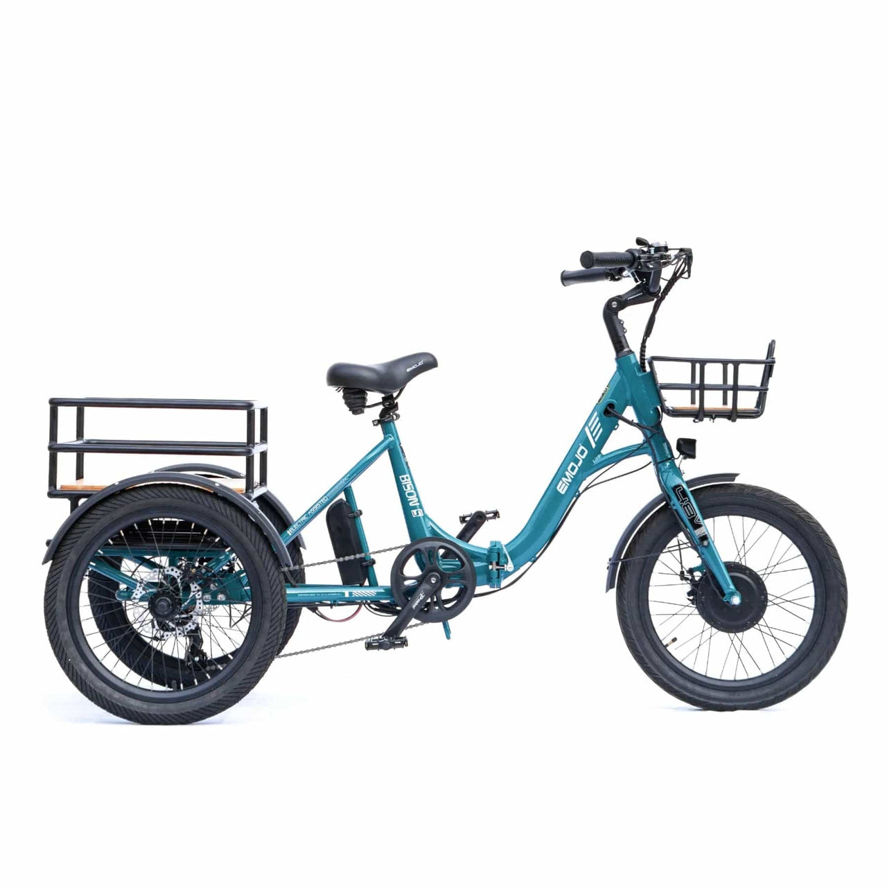 New Modern Trends E-Trikes Blue Bison S (New Model) has a shorter ride height than the Caddy Pro.