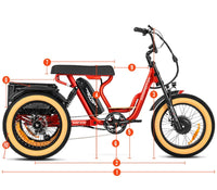 Thumbnail for New Modern Trends E-Trikes SOLETRI M-366X Full Suspension E-Trike