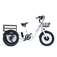 Thumbnail for New Modern Trends E-Trikes White Bison S (New Model) has a shorter ride height than the Caddy Pro.