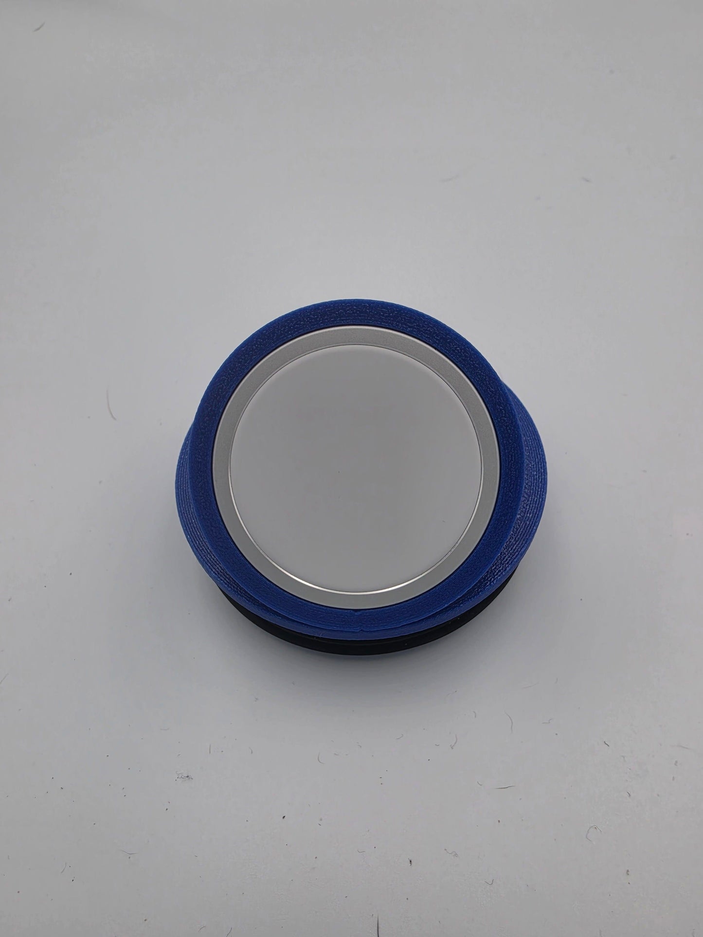 Dark Blue NMT MagSafe mount fitted to a Stanley Everyday Tumbler
