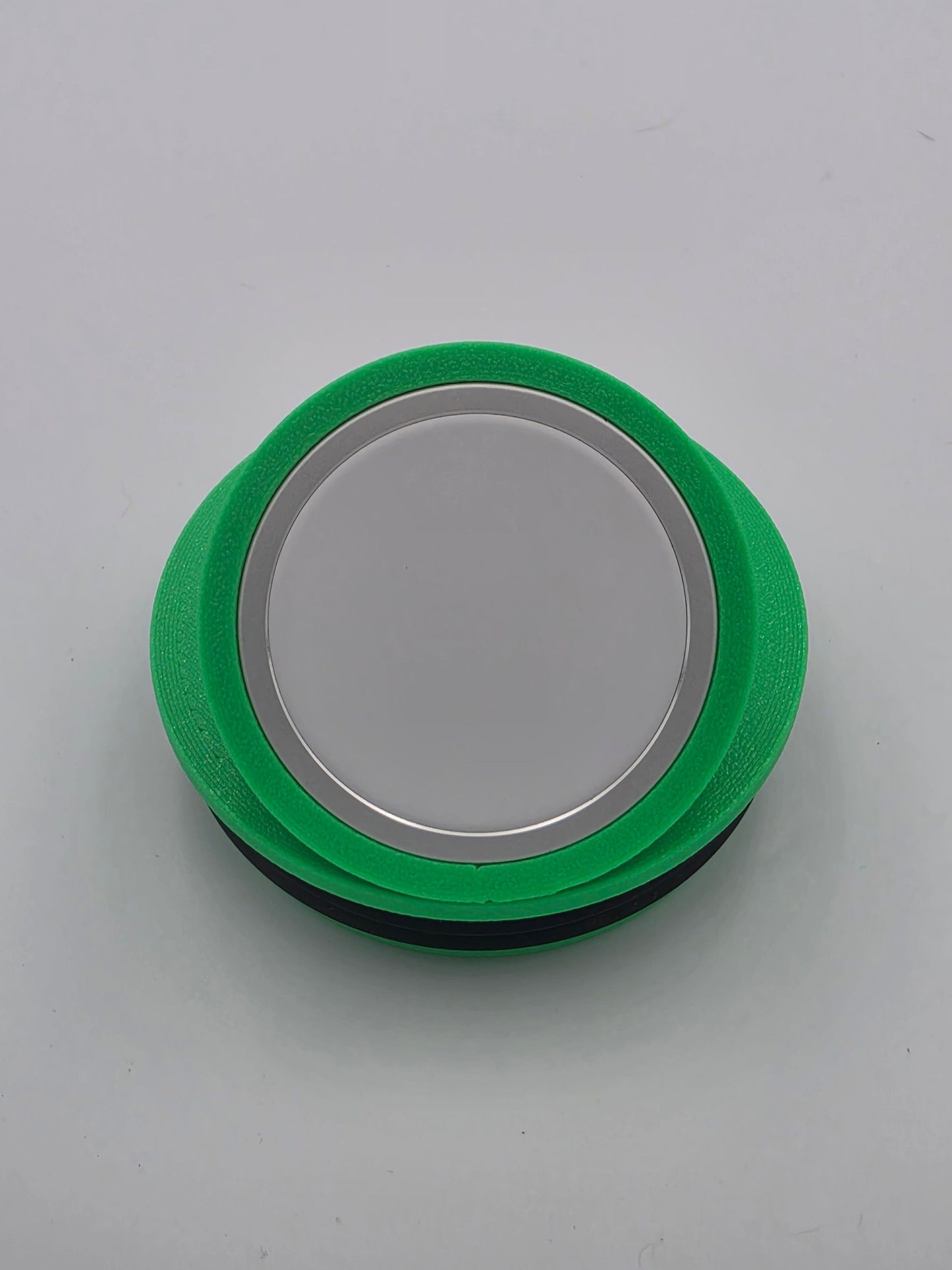 Green NMT MagSafe mount fitted to a Stanley Everyday Tumbler