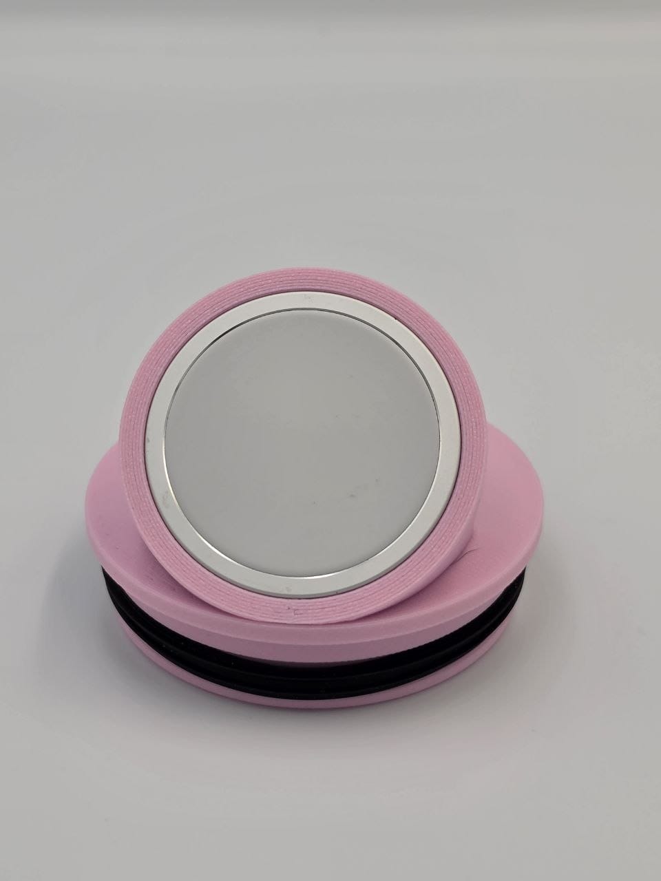 Sakura Pink NMT MagSafe mount fitted to a Stanley Everyday Tumbler